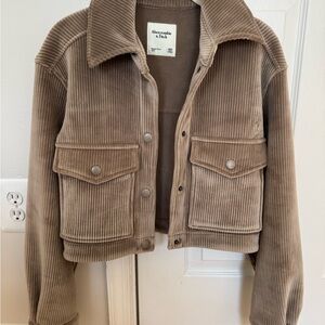Abercrombie & Fitch Tan Corduroy Jacket